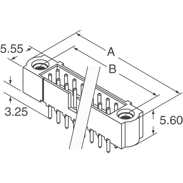 M80-5102022 Harwin Inc.  Embases à broches mâles